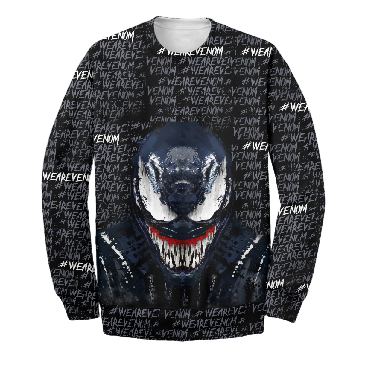 Unifinz MV Venom T-shirt We Are Venom Black & Blue 3D Print T-shirt MV Venom Hoodie Sweater Tank 2024