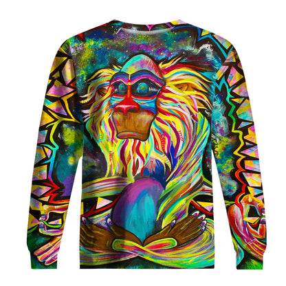 Unifinz DN LK T-shirt 3D Print MEDITATING RAFIKI HOODIE Tee Awesome DN LK Hoodie Sweater Tank 2023