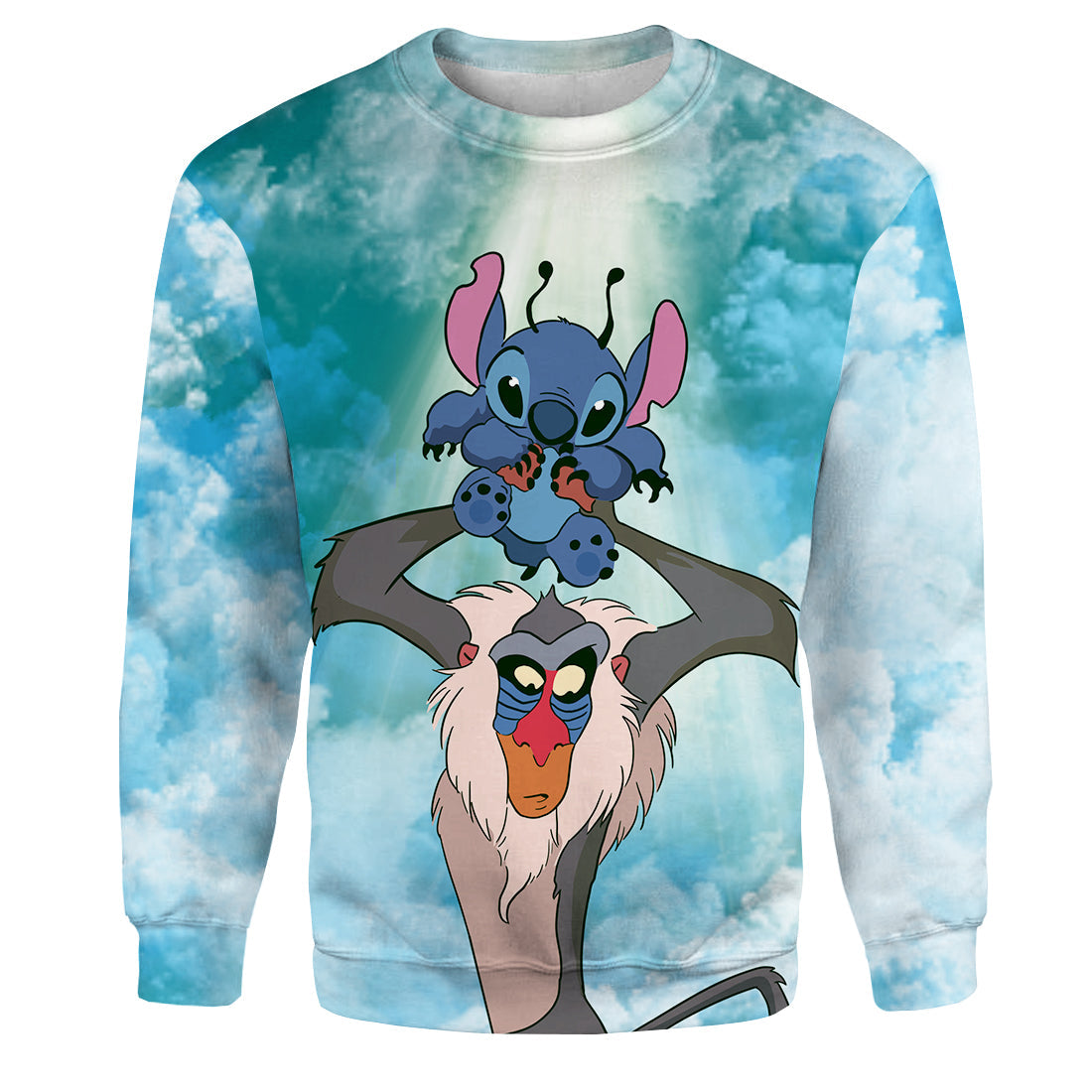 Unifinz DN LK Stitch T-shirt 3D Print Rafiki & Stitch T-shirt DN LK Stitch Hoodie Sweater Tank 2023