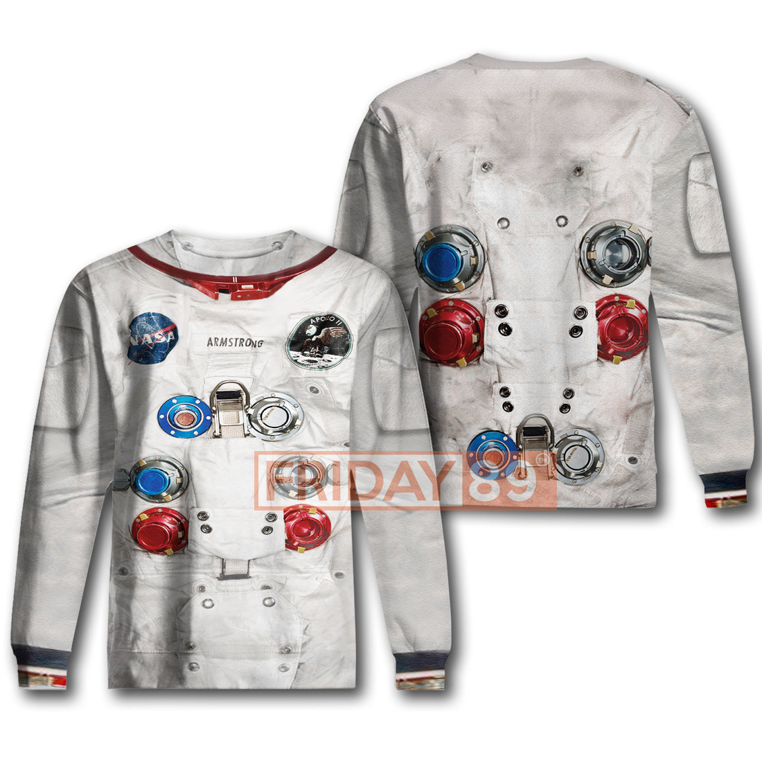 Unifinz Astronaut Suit Hoodies Armstrong Spacesuit Apparel Awesome Astronaut Shirt Sweater 2023