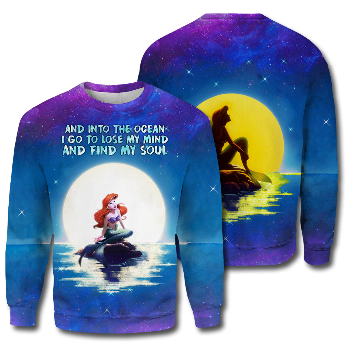 Unifinz DN TLM T-shirt 3D Print Ocean Mermaid T-shirt DN TLM Hoodie Sweater Tank  2023