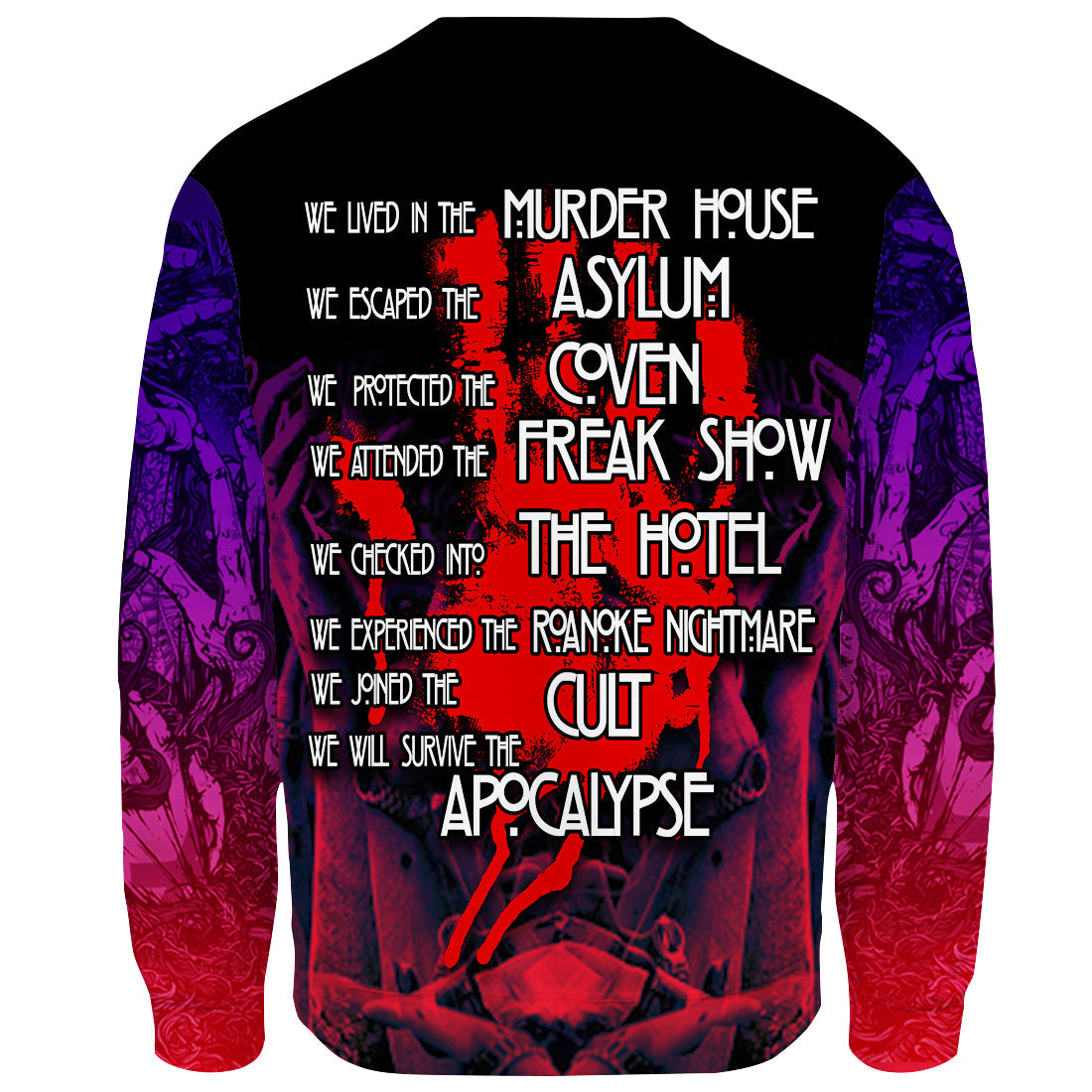 Horror Hoodie My Mind Is The Horror Story T-shirt Hoodie Adult Unisex Full Print