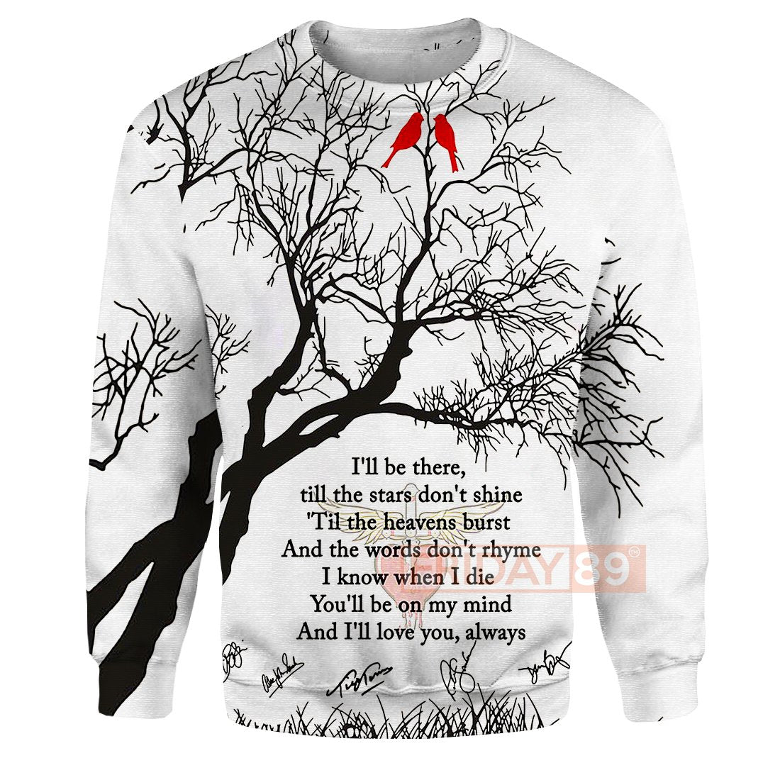 B.Jovi Always Song Lyrics Beauty Art All Over Print Hoodie T-shirt