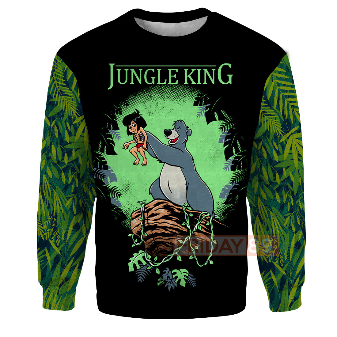 Unifinz DN T-shirt Jungle King The Jungle Book Art 3D Print T-shirt Awesome DN Jungle Book Hoodie Sweater Tank 2023
