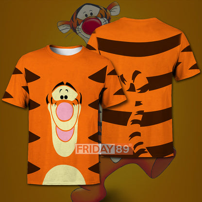 Unifinz DN WTP T-shirt Tigger Winnie-the-pooh 3D Print T-shirt Cute High Quality DN WTP Hoodie Sweater Tank 2025