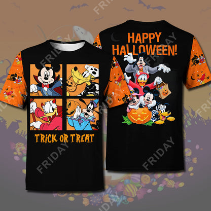 Unifinz DN T-shirt House Trick Or Treat Happy Halloween T-shirt Cute DN MK Mouse Hoodie Sweater Tank DN Halloween Hoodie Shirt 2025