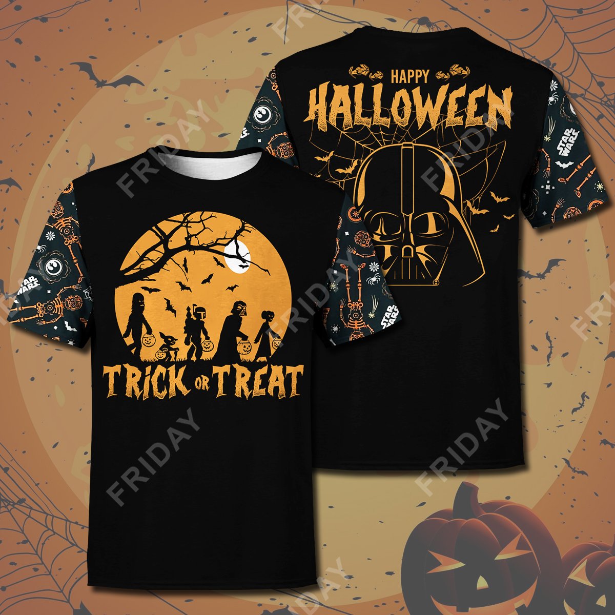 Unifinz SW T-shirt Trick Or Treat Hapy Halloween T-shirt High Quality SW Halloween Hoodie Sweater Tank 2025