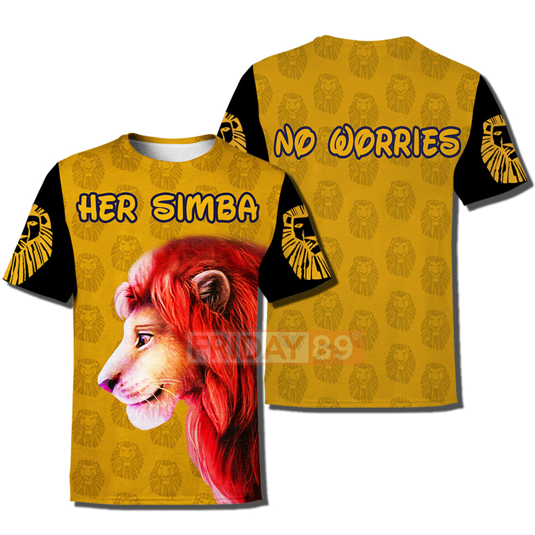 Unifinz DN LK T-shirt Her Simba - No Worries 3D Print T-shirt LK Cosplay Costume DN LK Hoodie Sweater Tank 2025