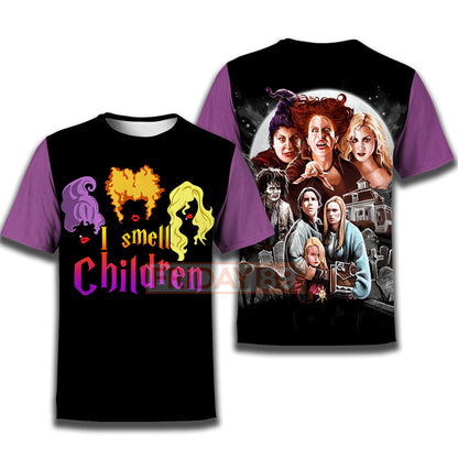 Unifinz Hocus Pocus T-shirt Hocus Pocus I Smell Children T-shirt Amazing Hocus Pocus Hoodie Sweater Tank 2025