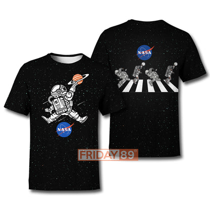 Unifinz NASA T-shirt Astronaut Basketball League Slam Dunk NASA Black T-shirt NASA Hoodie Sweater Tank 2024