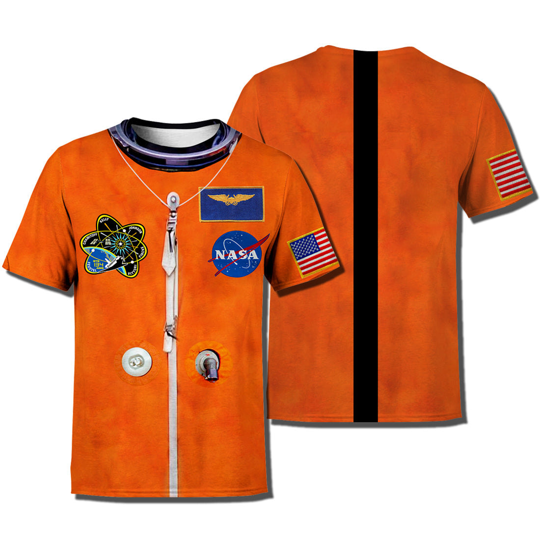 Unifinz NASA Hoodie Astronaut Space Suit Cosplay Costume Orange T-shirt High Quality NASA Shirt Sweater Tank 2025