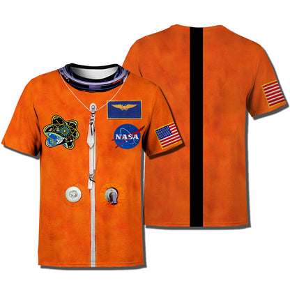 Unifinz NASA Hoodie Astronaut Space Suit Cosplay Costume Orange T-shirt High Quality NASA Shirt Sweater Tank 2025