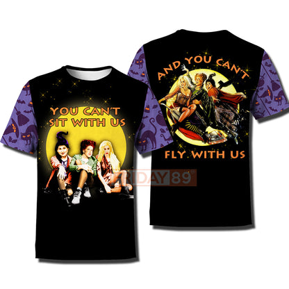 Unifinz Hocus Pocus T-shirt You Can't Sit With Us T-shirt High Quality Hocus Pocus Hoodie Sweater Tank 2025