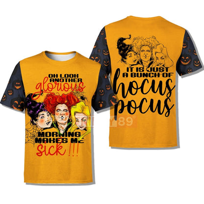 Unifinz Hocus Pocus T-shirt Sanderson Sisters Halloween T-shirt Amazing Hocus Pocus  Hoodie Sweater Tank 2025