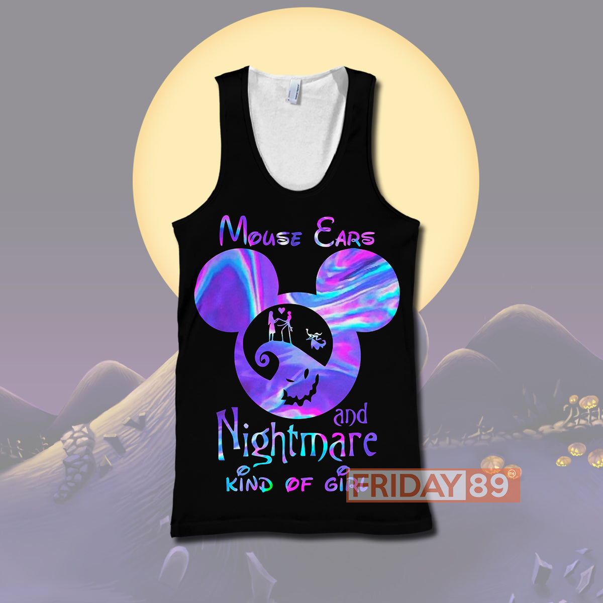 Unifinz DN T-shirt Mouse Ears And Nightmare Kind Of Girl 3D PRINT T-shirt Awesome High Quality DN TNBC Hoodie Sweater Tank 2024