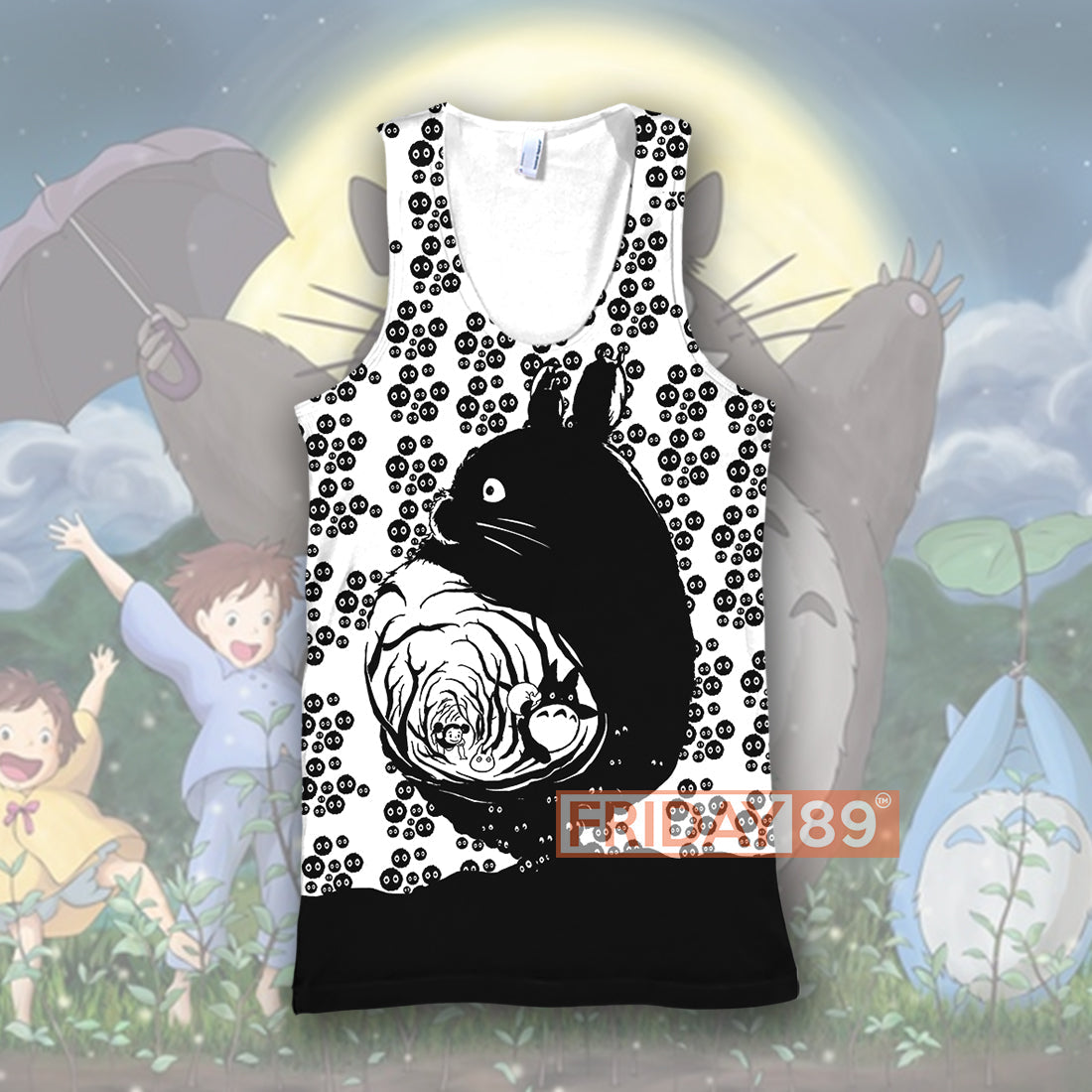 Unifinz GB T-shirt GB Totoro Dust Bunnies Totoro Art 3D Print T-shirt Amazing High Quality GB Totoro Hoodie Sweater Tank 2024