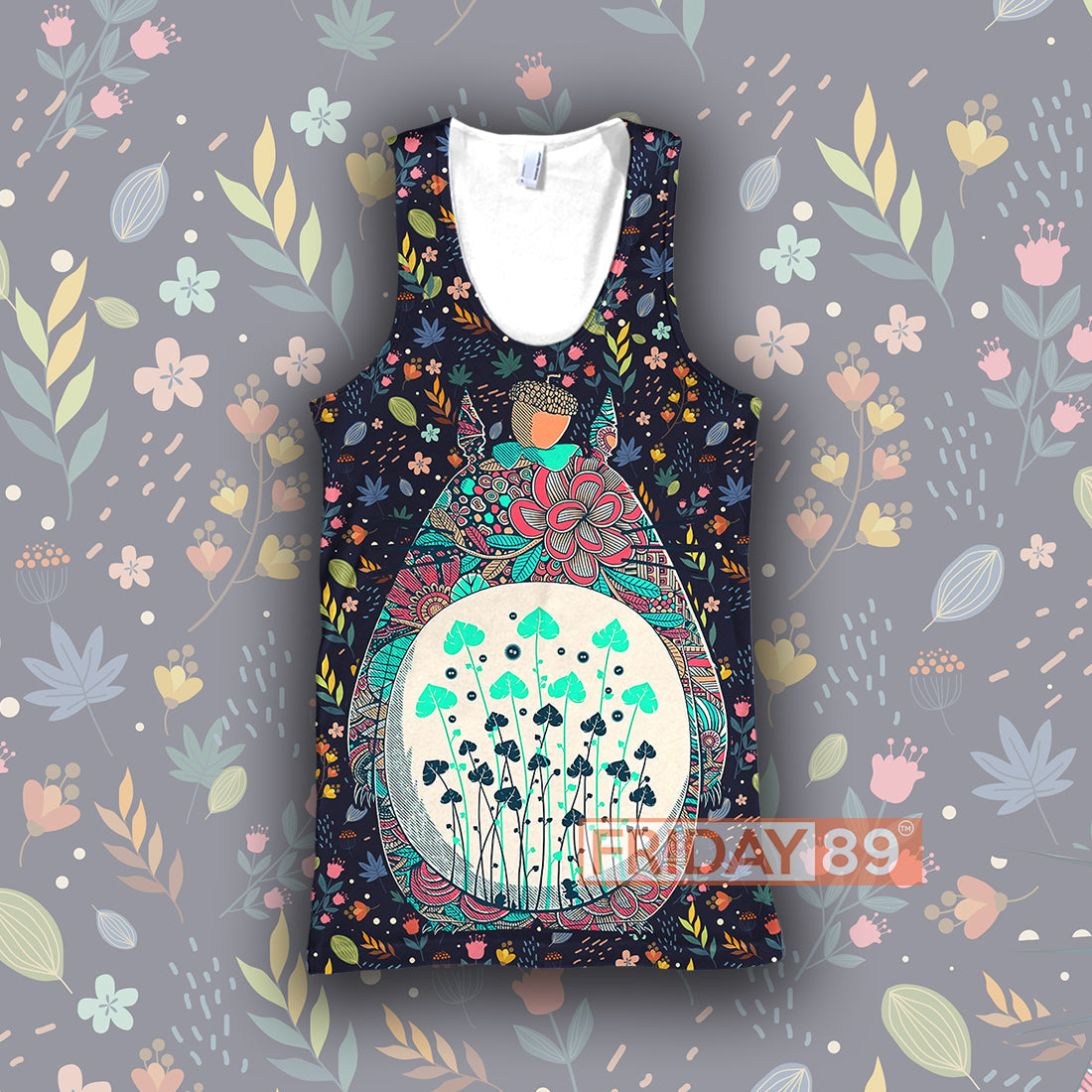 Unifinz GB Hoodie GB My Neighbor Floral Pattern 3D Print T-shirt Awesome GB Totoro Hoodie Sweater Tank 2024