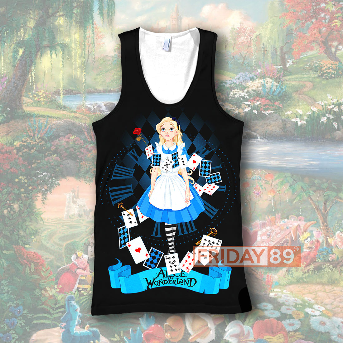 Unifinz DN AIW T-shirt Alice Falls down The Rabbit Hole 3D PRINT T-shirt Awesome High Quality DN AIW Hoodie Sweater Tank 2024