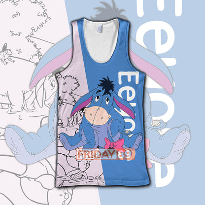 Unifinz DN WTP T-shirt Eeyore Adorable Donkey Pooh Friends T-shirt Awesome DN WTP Hoodie Sweater Tank 2024