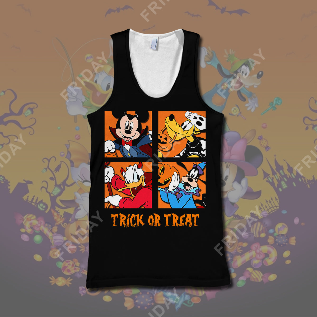 Unifinz DN T-shirt House Trick Or Treat Happy Halloween T-shirt Cute DN MK Mouse Hoodie Sweater Tank DN Halloween Hoodie Shirt 2024