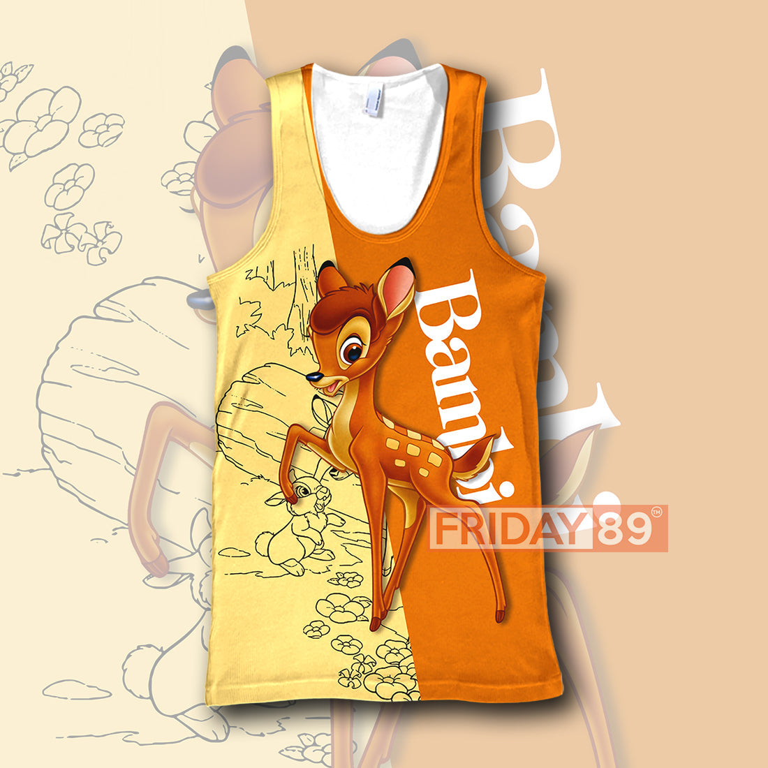 Unifinz DN T-shirt Bambi Life in the Woods T-shirt Cute High Quality DN Bambi Hoodie Sweater Tank 2024