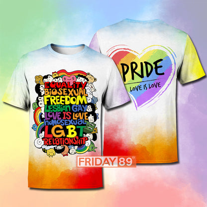 Unifinz LGBT T-SHIRT FREEDOM LESBIAN GAY LOVE IS LOVE LGBT RELATIONSHIP HOODIE Cool High Quality LGBT Hoodie Sweater Tank 2025