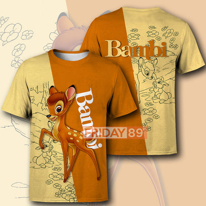 Unifinz DN T-shirt Bambi Life in the Woods T-shirt Cute High Quality DN Bambi Hoodie Sweater Tank 2025