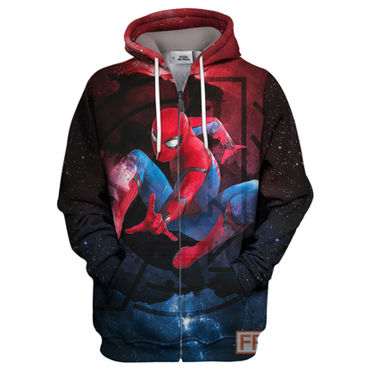 Unifinz MV Spiderman Hoodie Spidey Galaxy T-shirt Amazing MV Spiderman Shirt Sweater Tank 2023