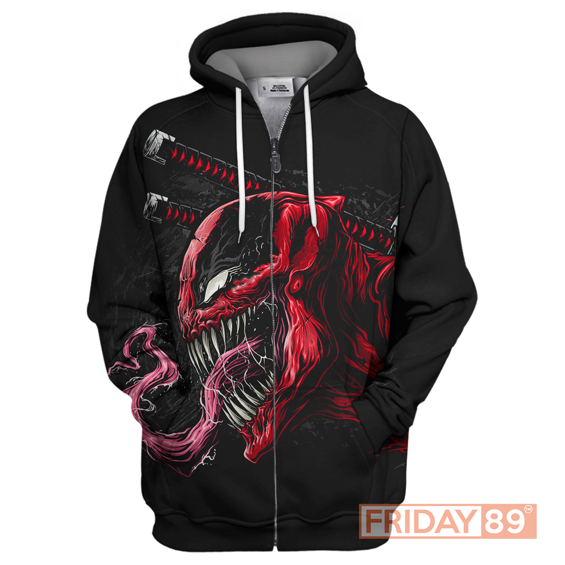 MV Shirt Venom DeadPool Shirt Venom Hoodie Deadpool Tee Red Black MV Hoodie