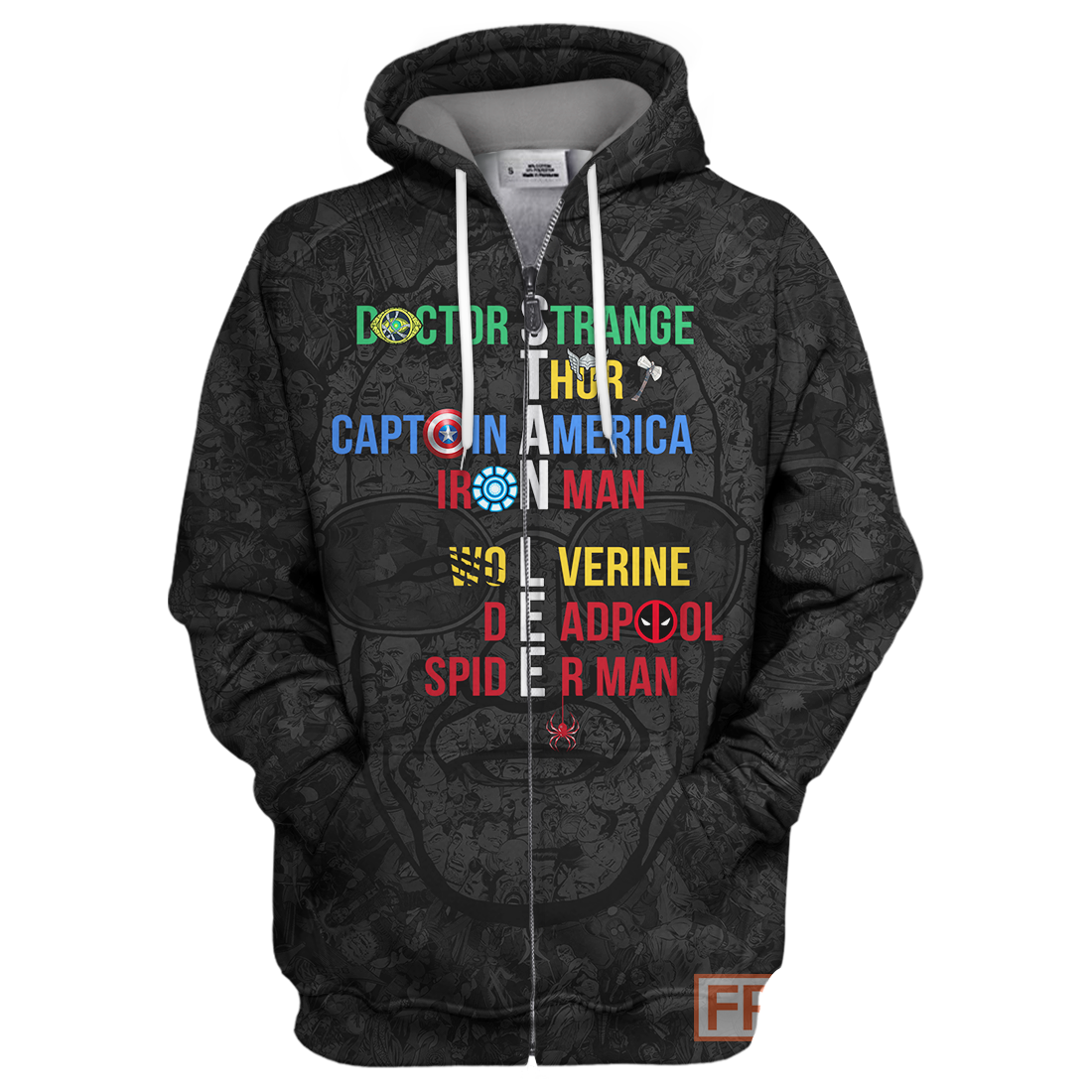 Unifinz Stan Lee Hoodie SL Super Heroes Name T-shirt MV Stan Lee Shirt Sweater Tank 2023