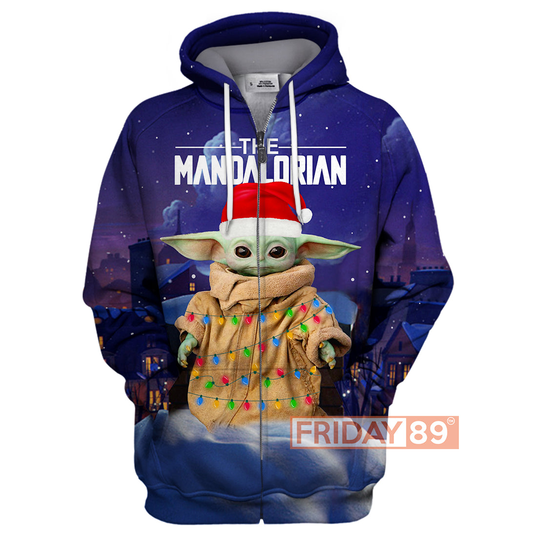 Unifinz SW T-shirt SW Baby Yoda Christmas Light The Mandalorian T-shirt Cute SW Hoodie Sweater Tank 2026