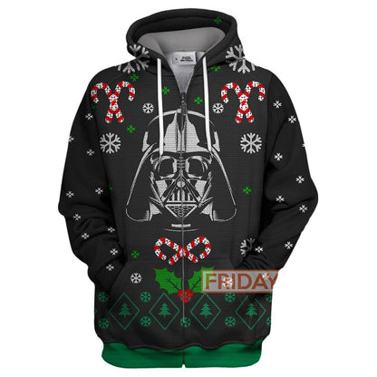 Unifinz SW T-shirt Darth Vader Christmas Sweater T-shirt Awesome SW Hoodie Sweater Tank 2025