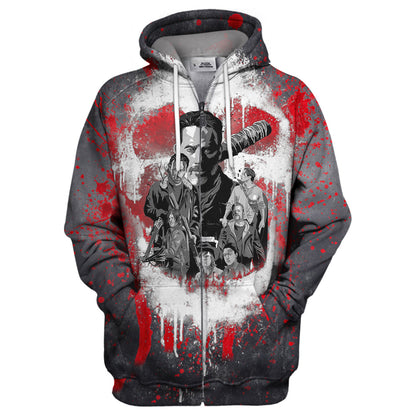 Unifinz The Walking Dead Hoodie The Walking Dead 3D Print T-shirt Amazing The Walking Dead Shirt Sweater Tank 2023