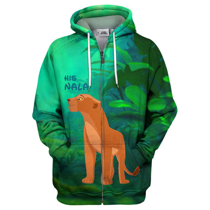 Unifinz DN LK T-shirt His Nala 3D Print T-shirt Amazing High Quality DN LK Hoodie Sweater Tank 2023