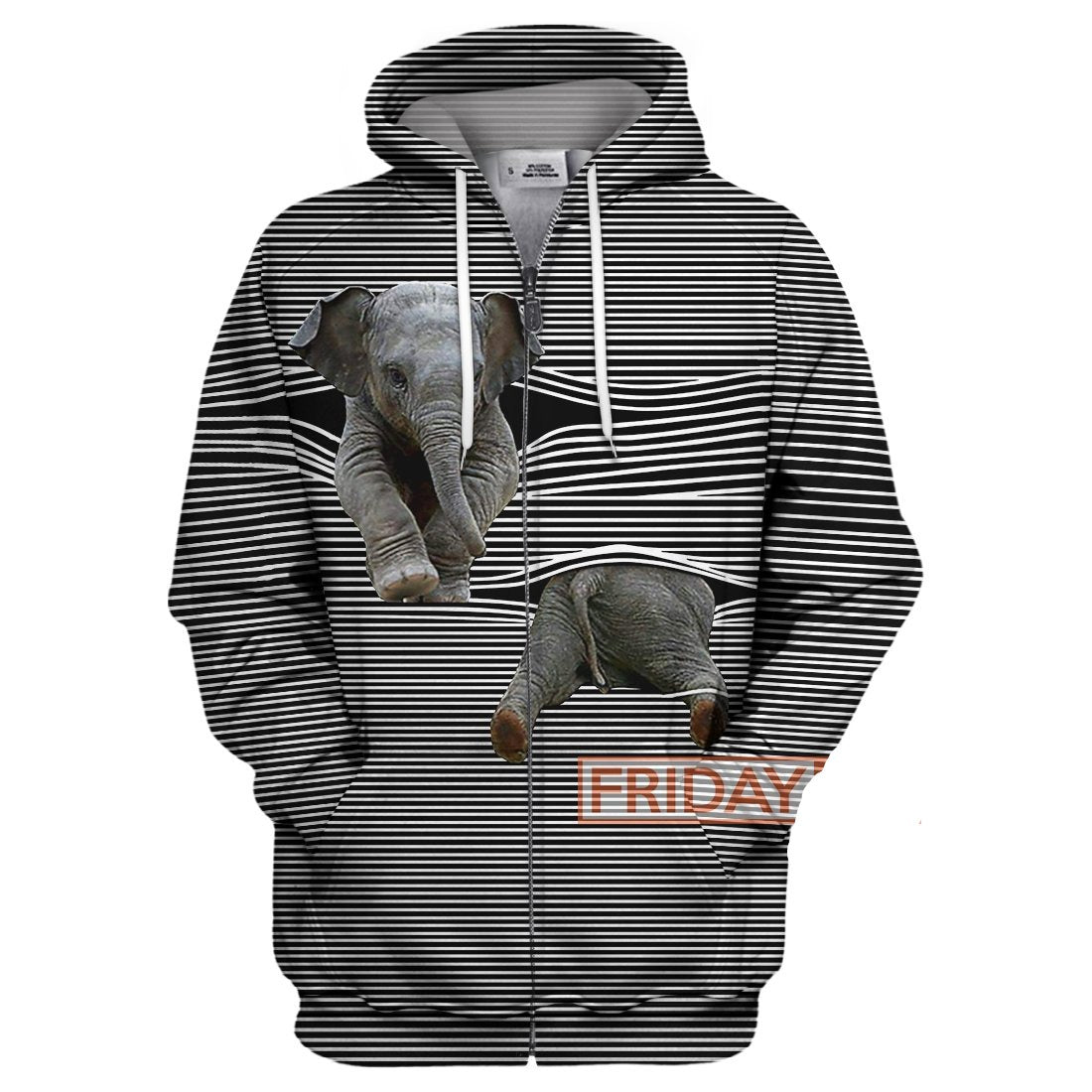 Unifinz Elephant T-shirt Funny Elephant 3D Print T-shirt Amazing Elephant Hoodie Sweater Tank 2026