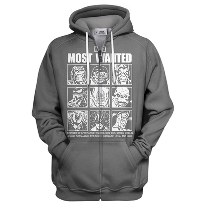Unifinz MV Hoodie Marvel Most Wanted 3D Print T-shirt  MV Shirt Sweater Tank 2023