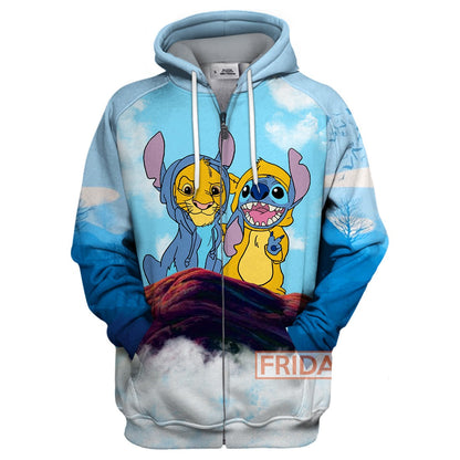 Unifinz DN Stitch LK T-shirt Stitch And Simba T-shirt DN Stitch LK Hoodie Sweater Tank 2026