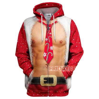 Unifinz Christmas T-shirt 3D Print Men's Funny Christmas Costume T-shirt Christmas Hoodie Sweater Tank 2026