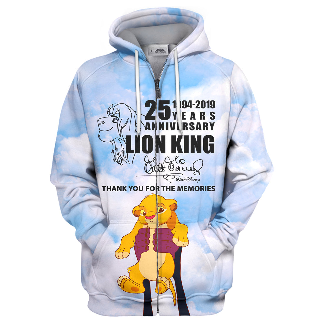 Unifinz DN LK T-shirt 25 Years Anniversary Lion King 3D Print T-shirt Amazing DN LK Hoodie Sweater Tank 2022