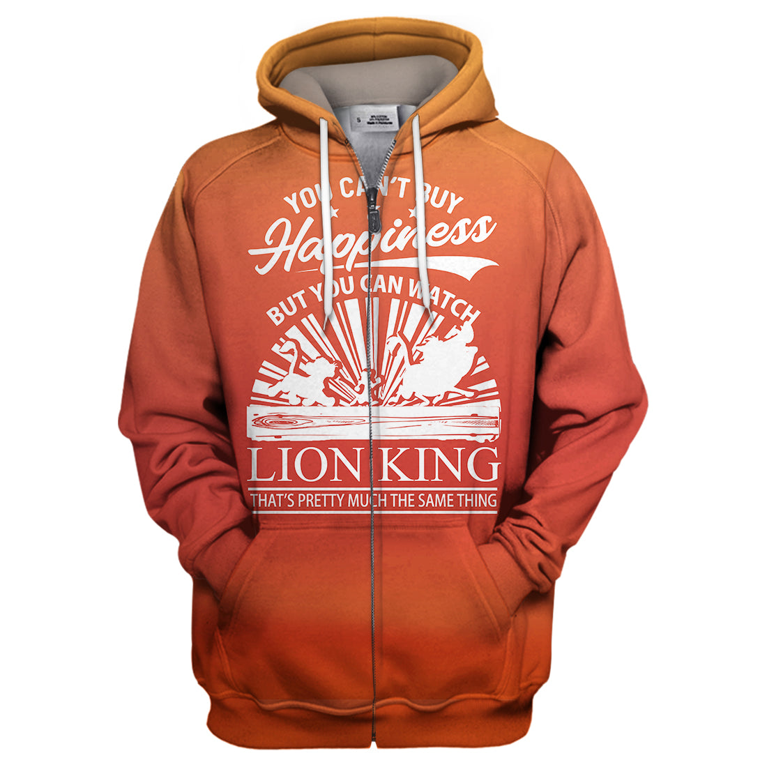 Unifinz DN LK T-shirt You Can't Buy Happiness You Can Watch Lion King 3D Print T-shirt Amazing DN LK Hoodie Sweater Tank 2022