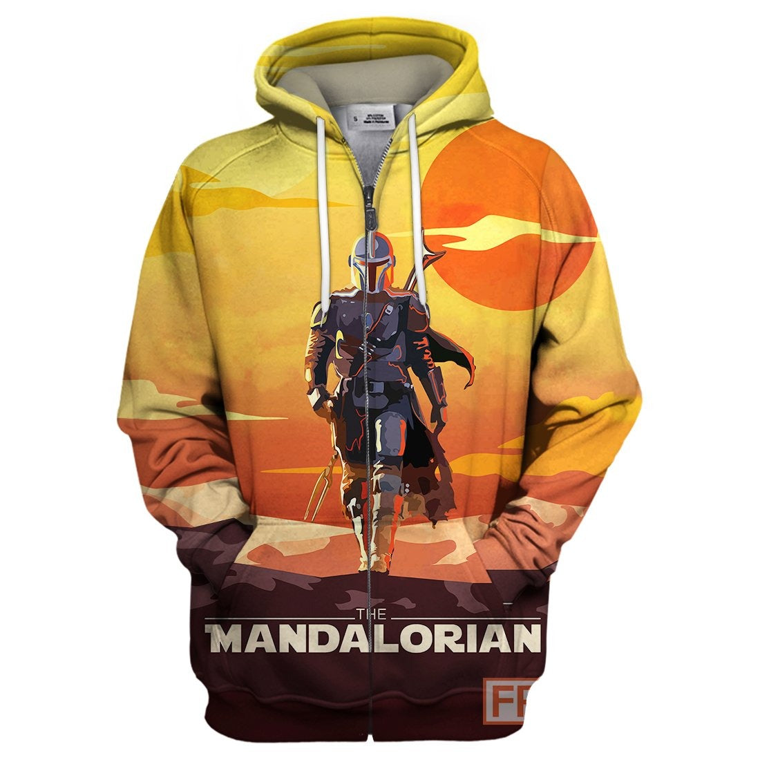 Unifinz SW T-shirt The Mandalorian Walking In The Sun 3D Print T-shirt SW Hoodie Sweater Tank 2026