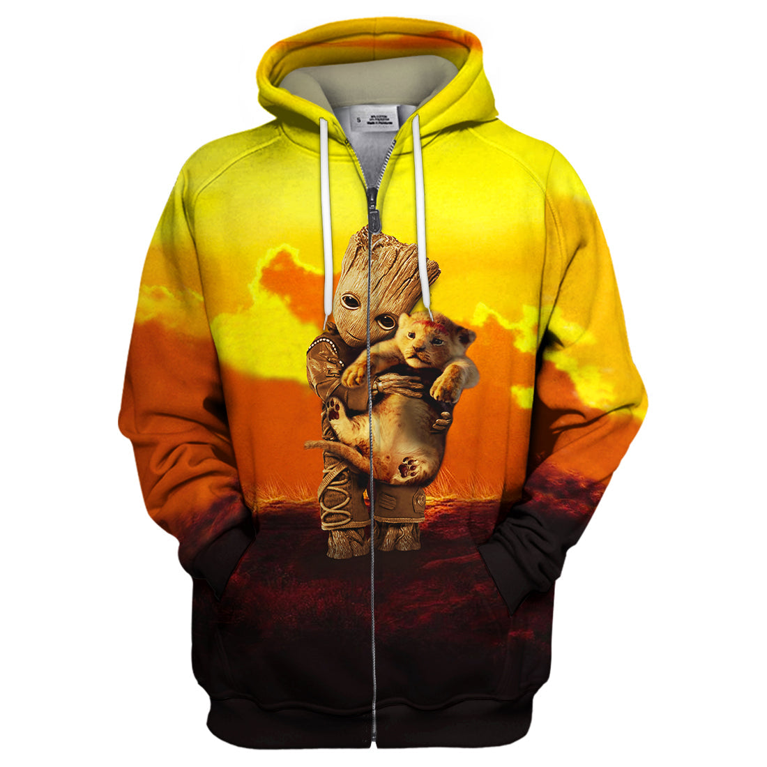 Unifinz DN LK T-shirt 3D Print Groot Hug Lion T-shirt Awesome DN LK Hoodie Sweater Tank 2026