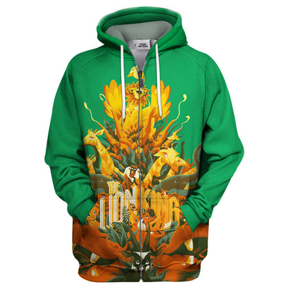 Unifinz DN LK Hoodie Lion Green 3D Print T-shirt Amazing DN LK Shirt Sweater Tank 2026