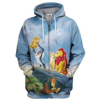 Unifinz DN LK Hoodie The Lion King 3D Print T-shirt Awesome DN LK Shirt Sweater Tank 2023