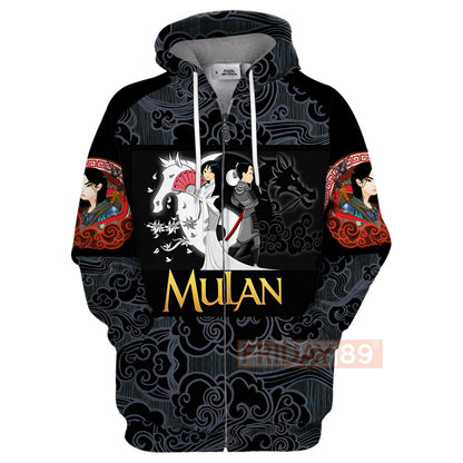 Unifinz Mulan DN T-shirt Princess Mulan Beauty Art Motif Pattern 3D T-shirt Amazing DN Mulan Hoodie Sweater Tank 2026