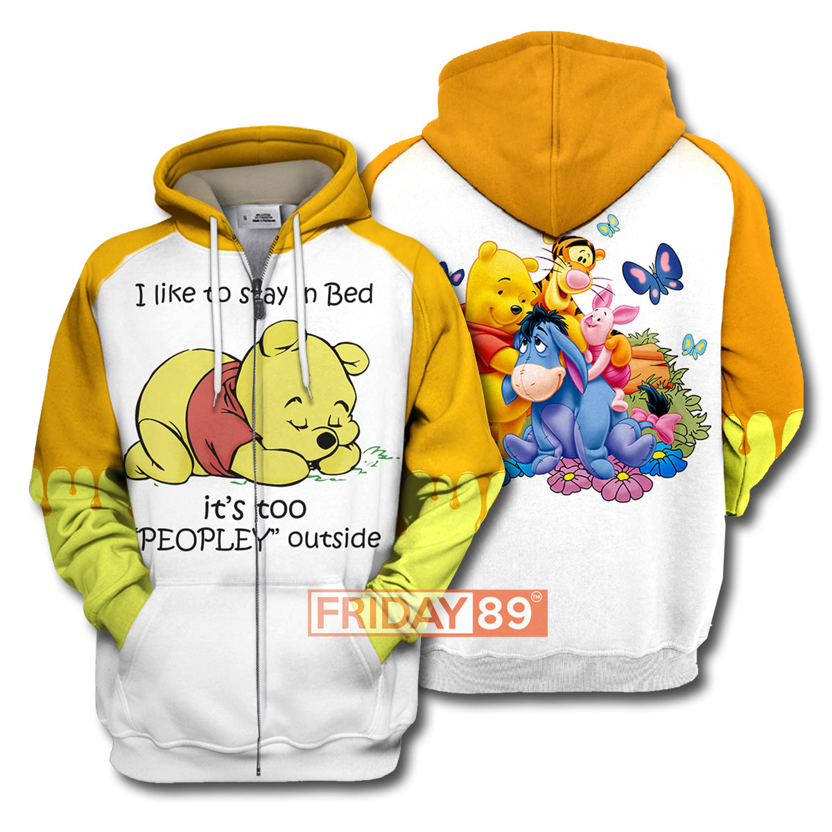 Unifinz DN WTP T-shirt I Like To Stay In Bed - Pooh Bear T-shirt Amazing DN WTP Hoodie Sweater Tank 2026