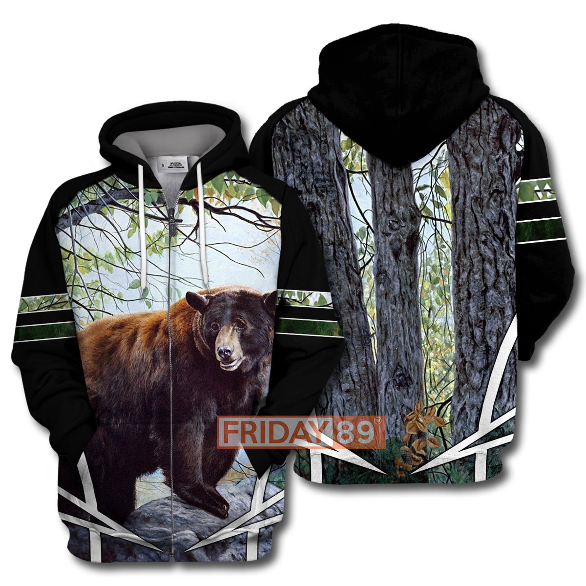 Unifinz Camping Hoodie Camping Brown Bear Tree T-shirt Amazing High Quality Camping Shirt Sweater Tank 2025