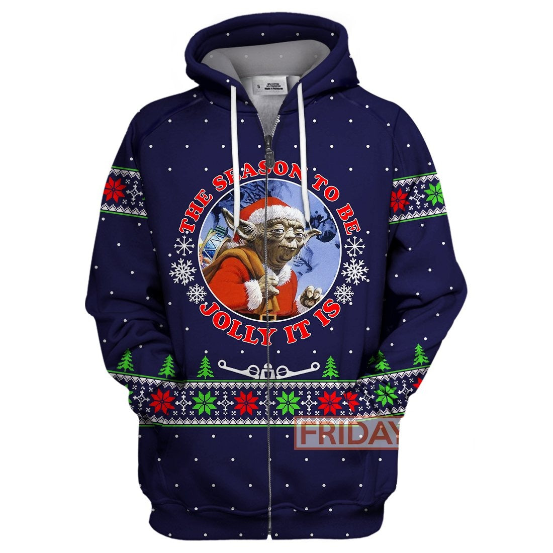 Unifinz SW T-shirt Yoda The Season To Be Jolly It Is Christmas T-shirt Amazing SW Hoodie Sweater Tank 2026