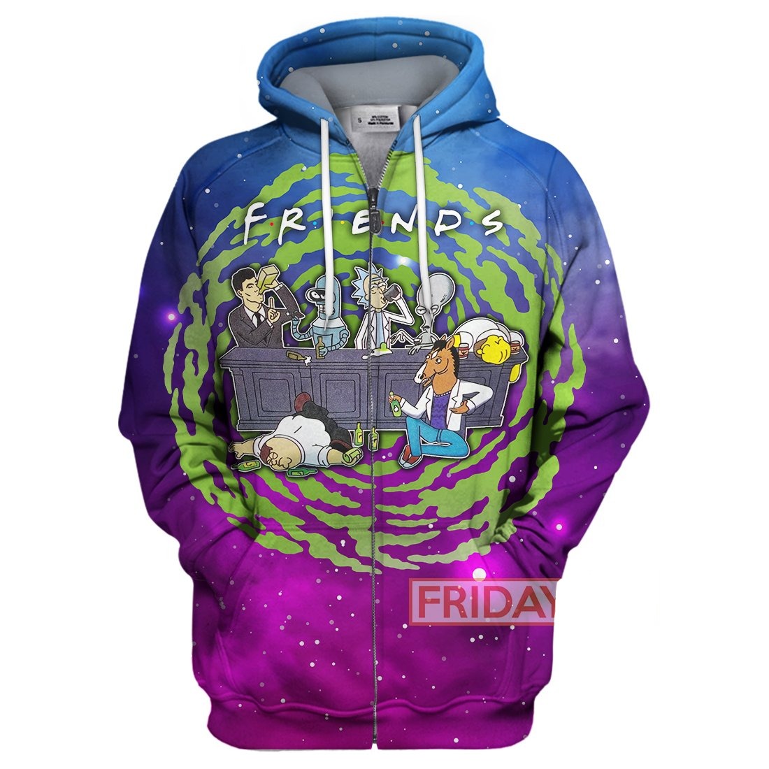 Unifinz Rick And Morty Hoodie R&M Friends 3D Print T-shirt Rick And Morty Shirt Sweater Tank 2026