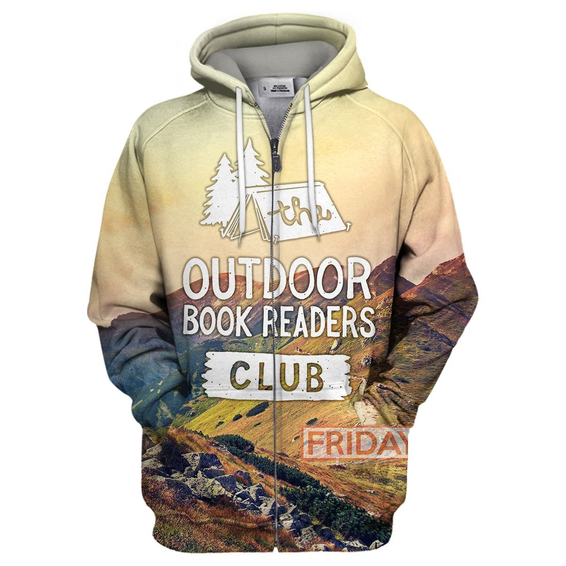 Unifinz Camping Hoodie The Outdoor Book Readers Club Camping 3D Print Hoodie Amazing Camping T-shirt Tank Sweater 2026